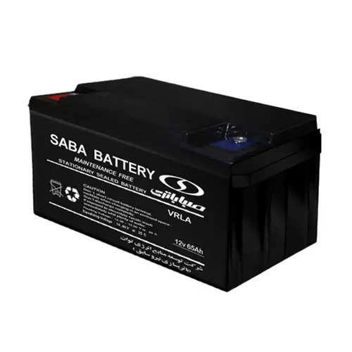 باتری یو پی اس 12ولت ظرفیت ۶۵ آمپر صبا باتری