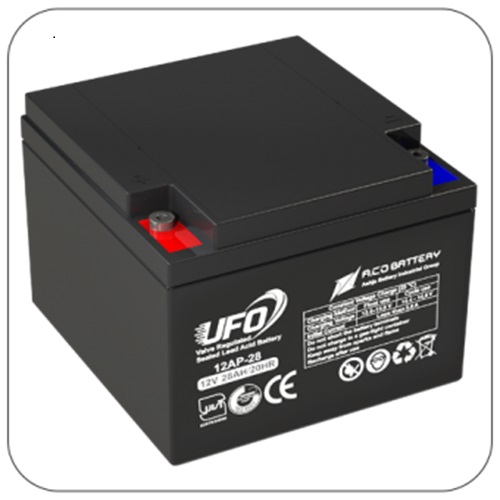 باتری یو پی اس 12ولت ظرفیت 28 آمپر یوفو UFO